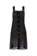 Miu Miu Macramé Lace Dress — Blue