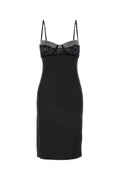 Oseree Gem Tube Dress — Black