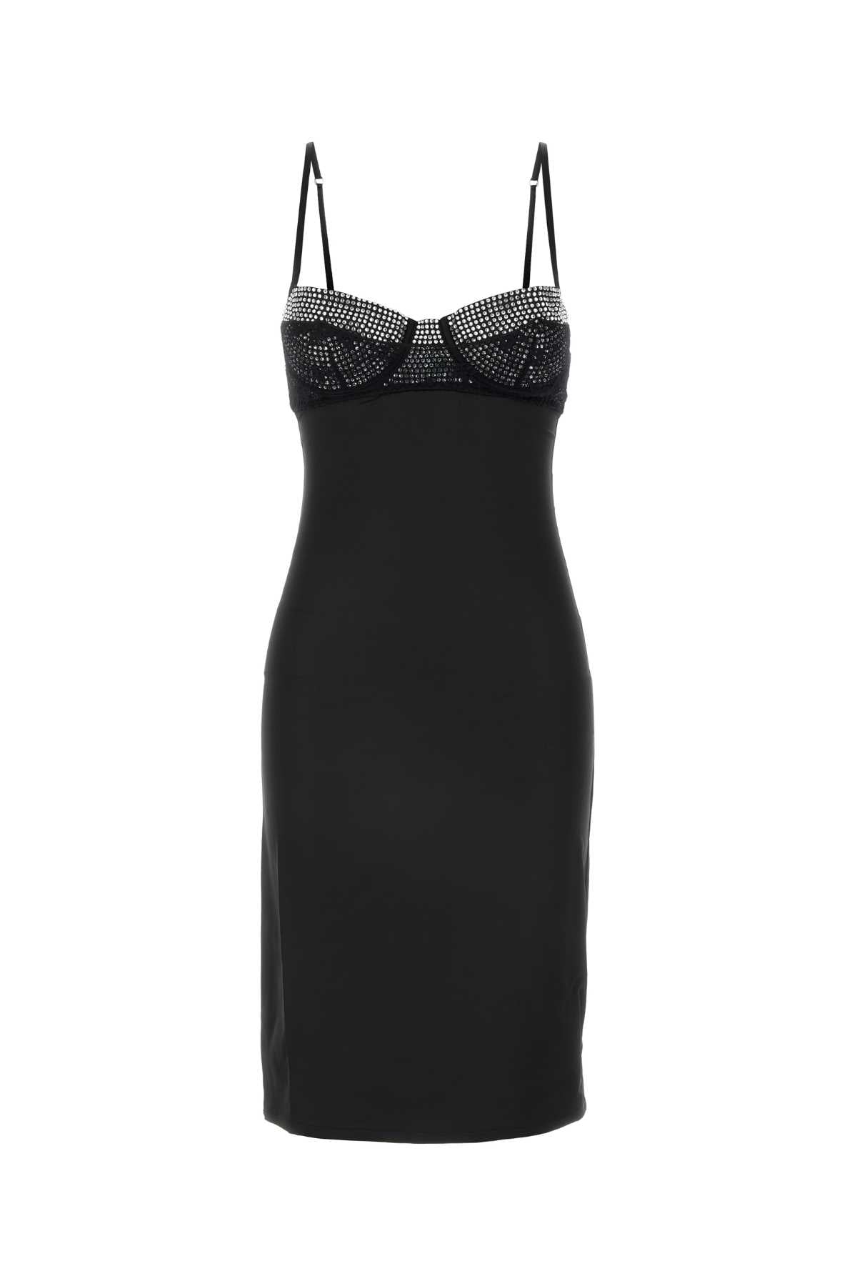 Oseree Gem Tube Dress — Black