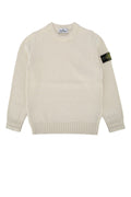 Stone Island Kids Neck Sweater — Beige