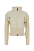 Moncler Grenoble Cotton-Blend Hybrid Jacket — Beige