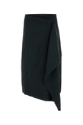 AMI Paris Midi Skirt — Black