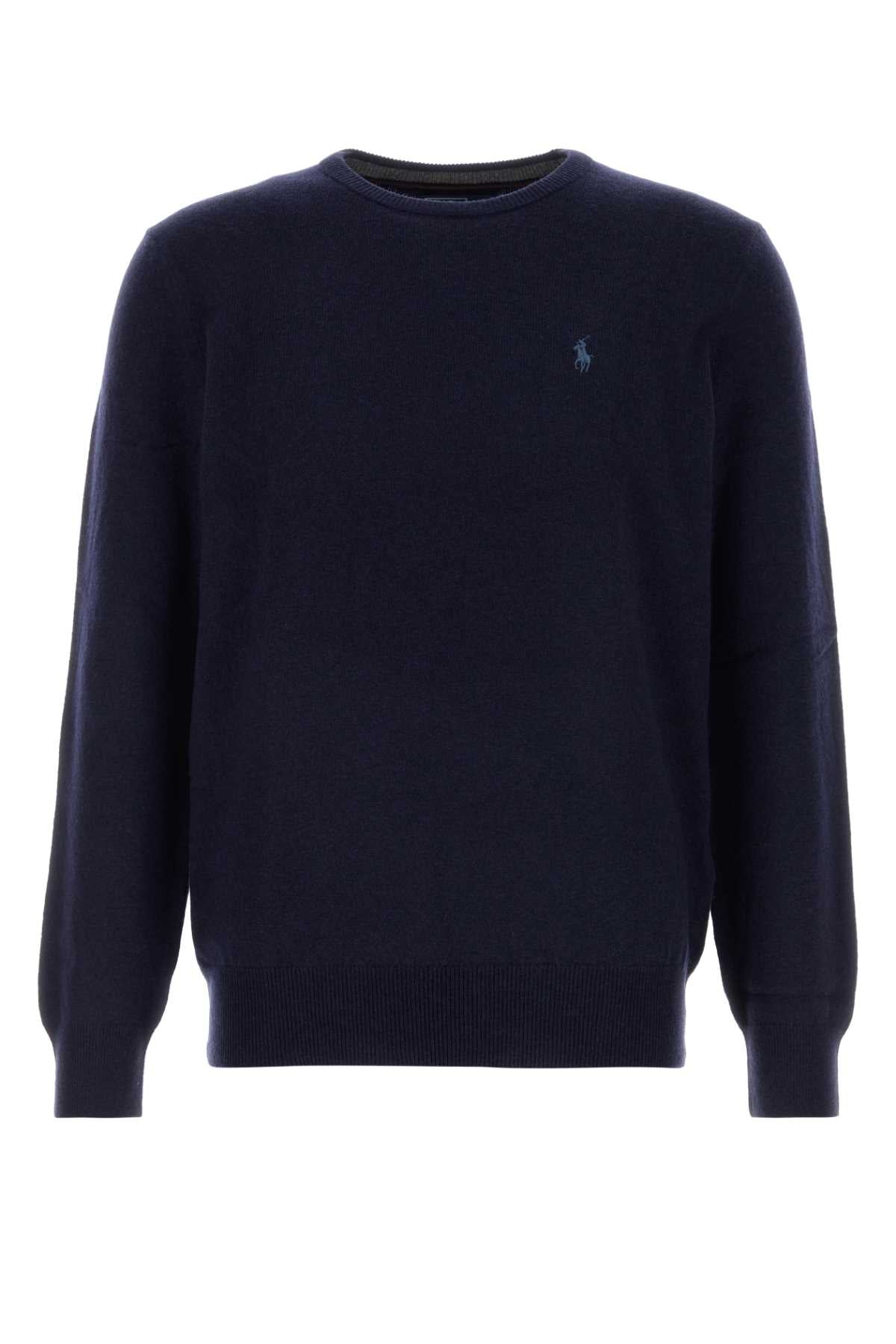 Polo Ralph Lauren Jersey de lana de cuello redondo - Azul marino
