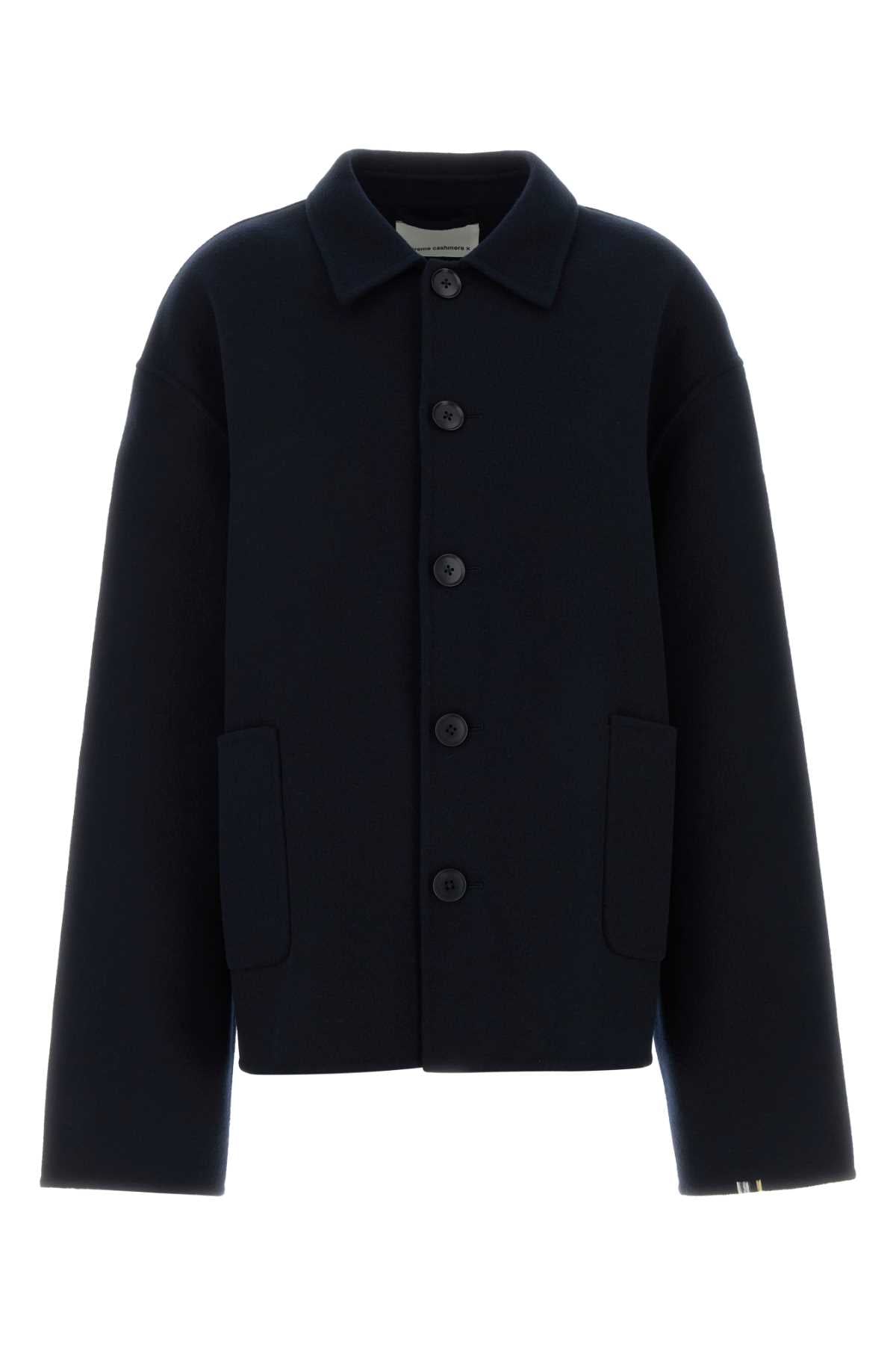 Extreme Cashmere Maker Coat — Navy