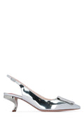 Roger Vivier Virgule Sling Slingback — Silver