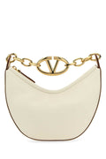 Valentino Garavani Vlogo Moon Shoulder Bag — Ivory