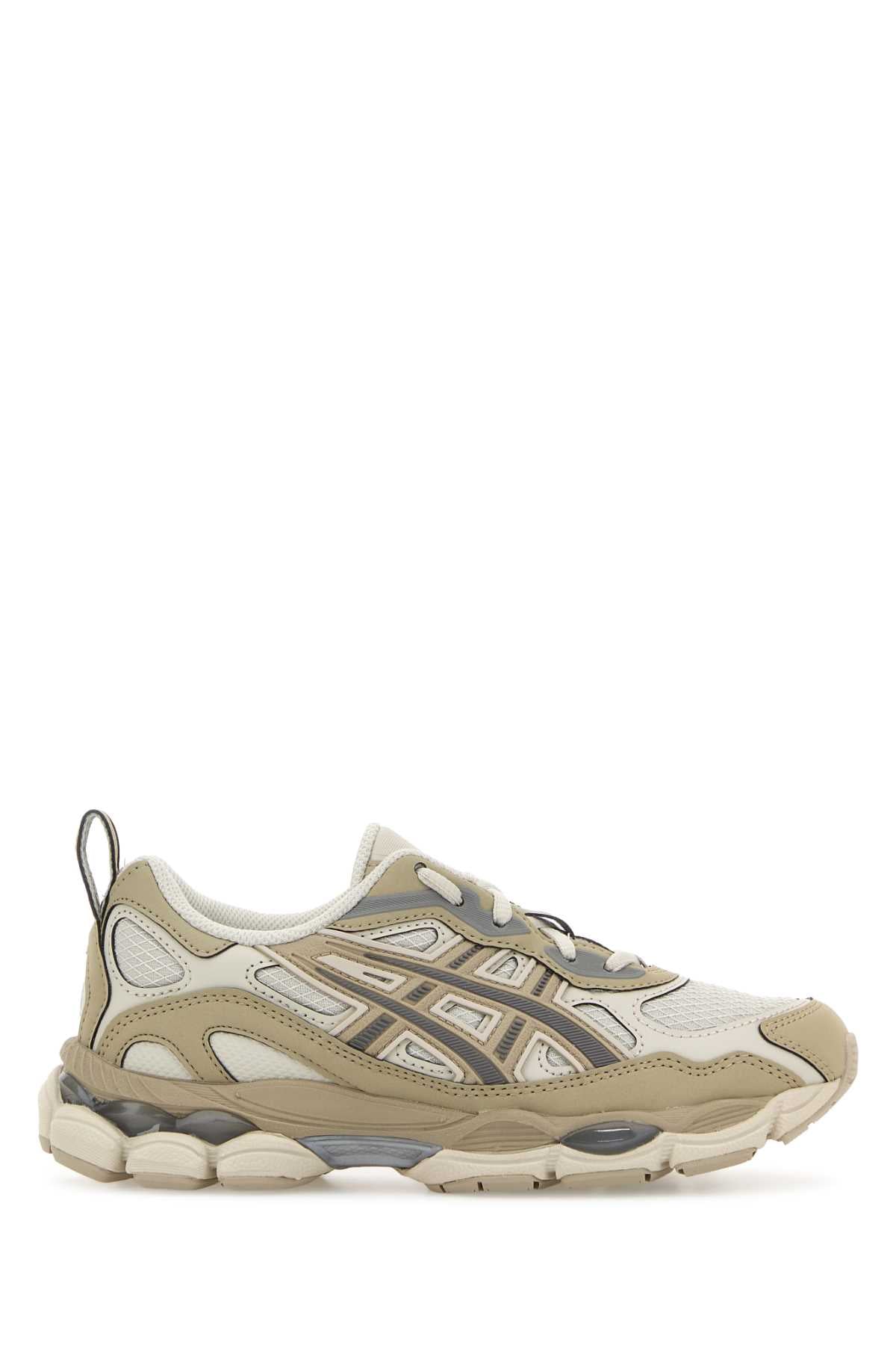 Asics Bicolor Mesh & Synthetic Sneaker — Beige