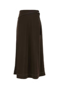 Tory Burch Viscose A-Line Skirt — Brown