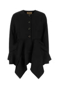 Uma Wang Viscose-Cotton Blend Jacket — Black
