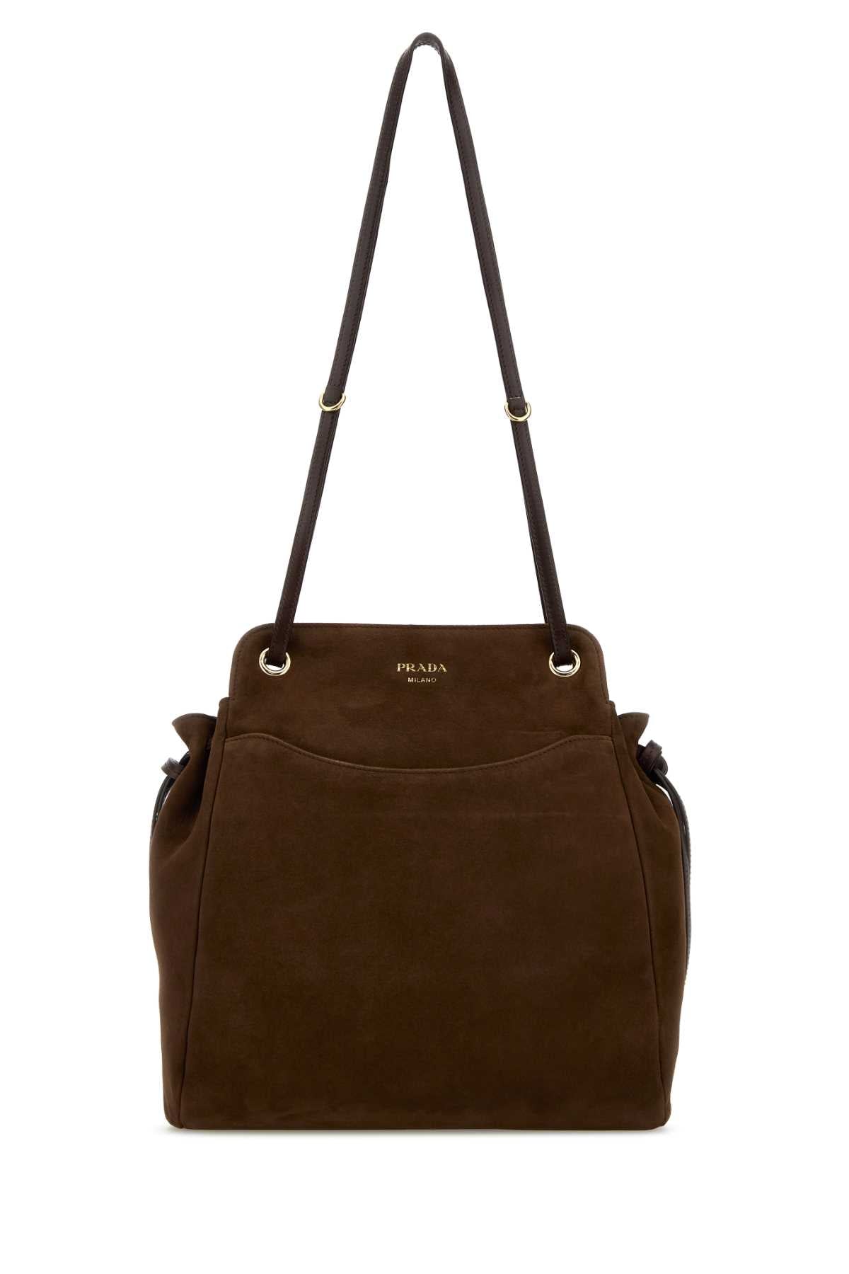 Prada Carry Shoulder Bag — Brown
