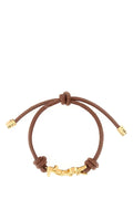 Saint Laurent Cassandre Bracelet — Brown