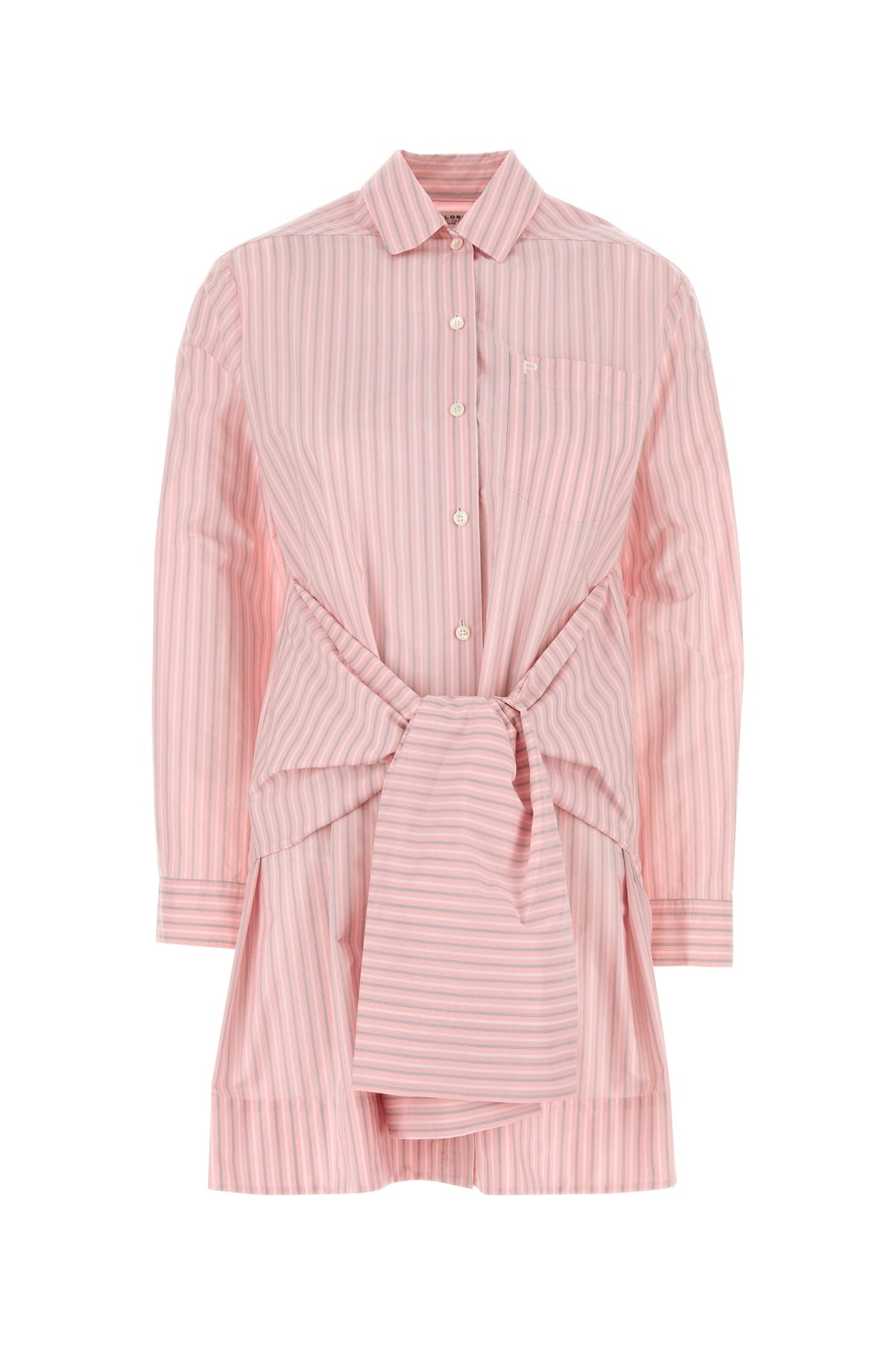 Philosophy Di Lorenzo Serafini Striped Shirt Dress — Pink
