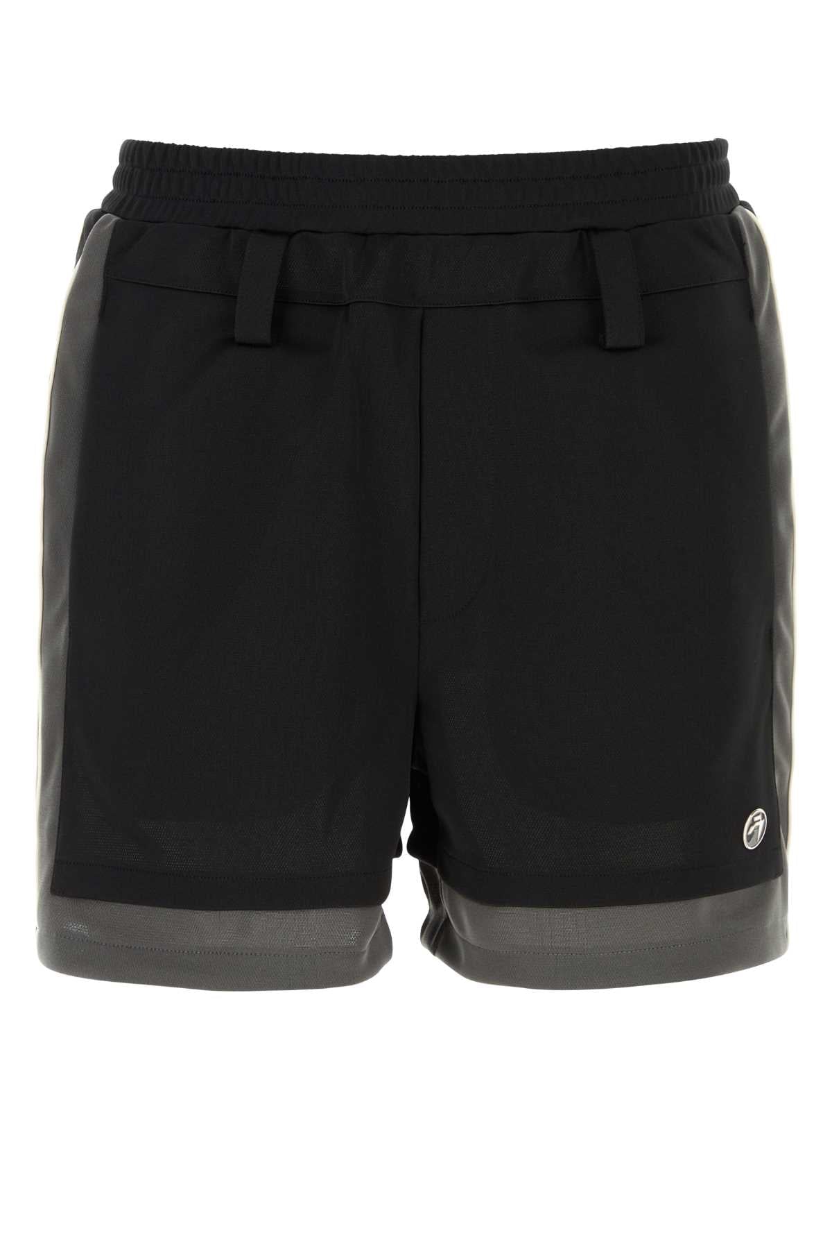 Ambush Color-Block Polyester Bermuda Shorts — Black