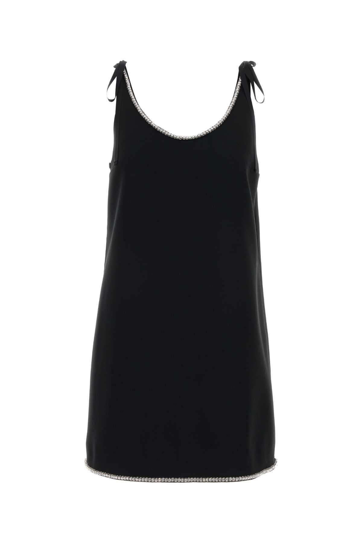 Prada Sable Mini Dress — Black