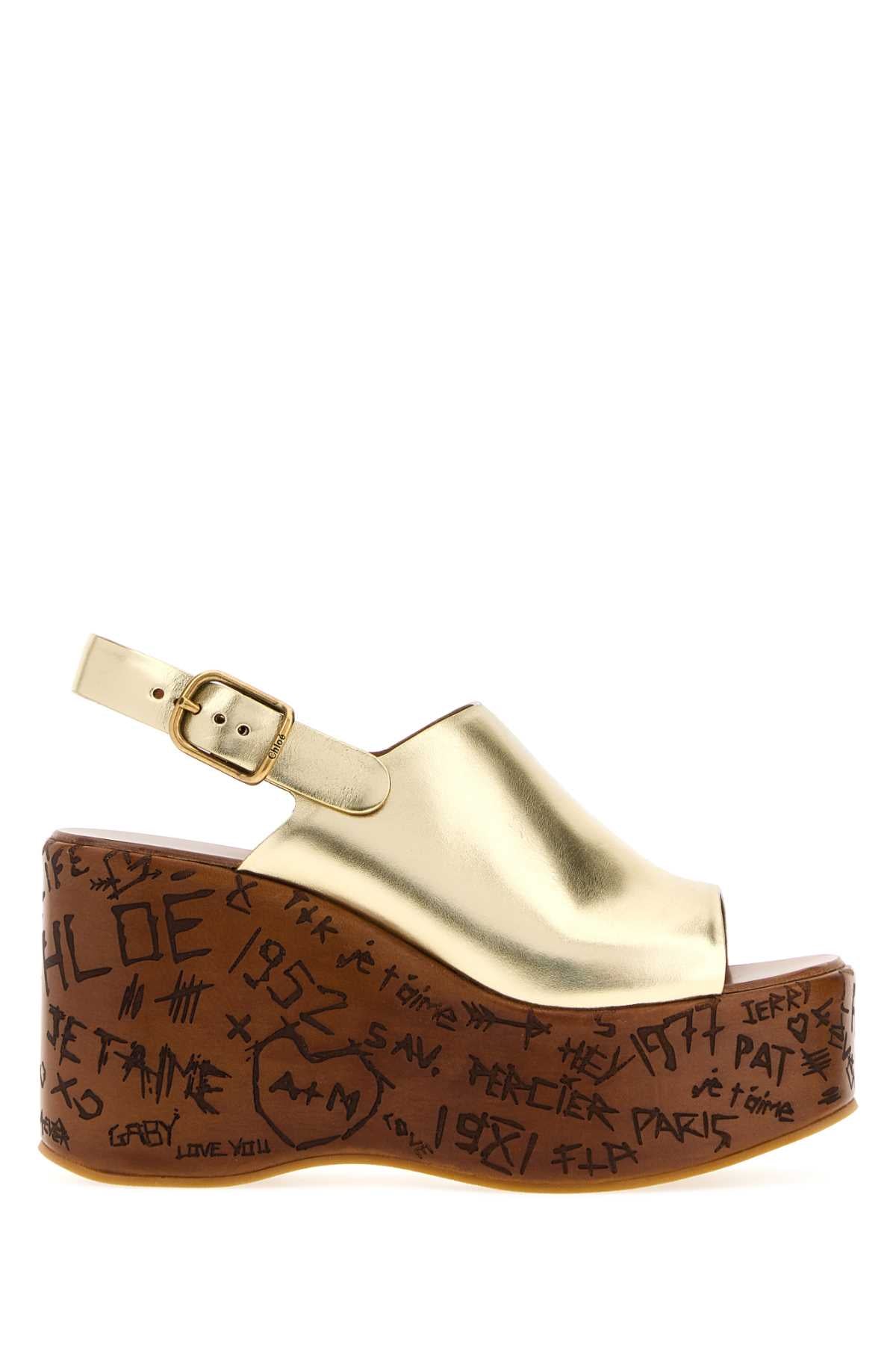 Chloé Sandal — Gold