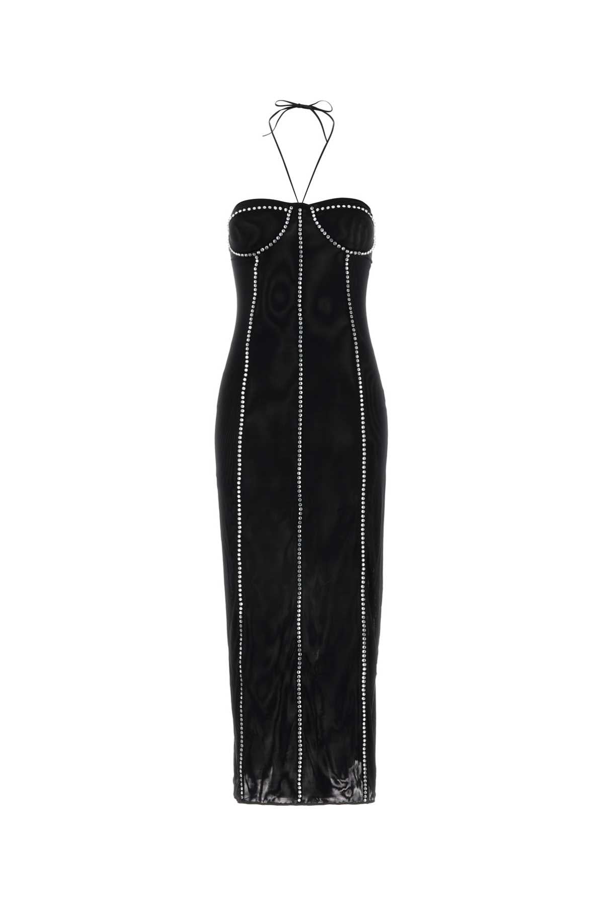Oseree Midi Dress — Black
