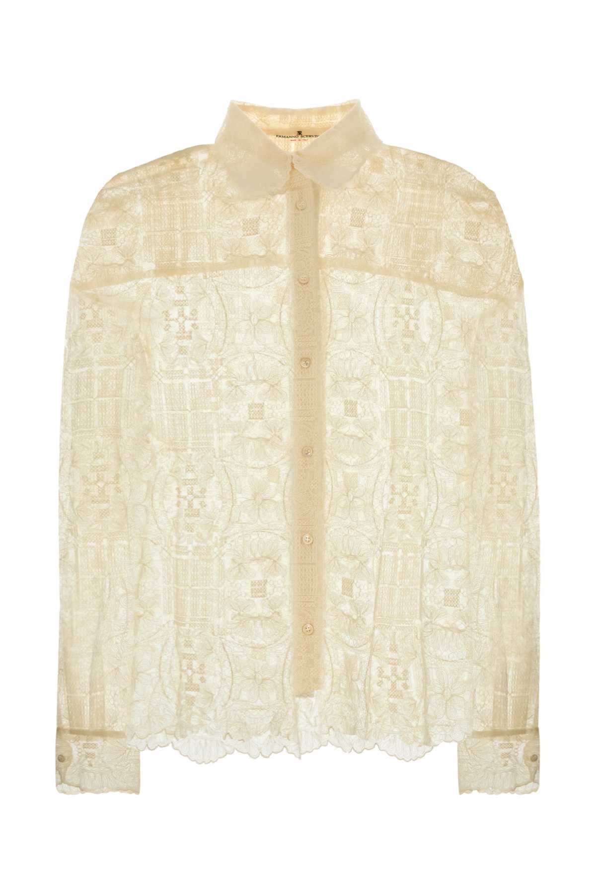 Ermanno Scervino Pizzo Shirt — Ivory