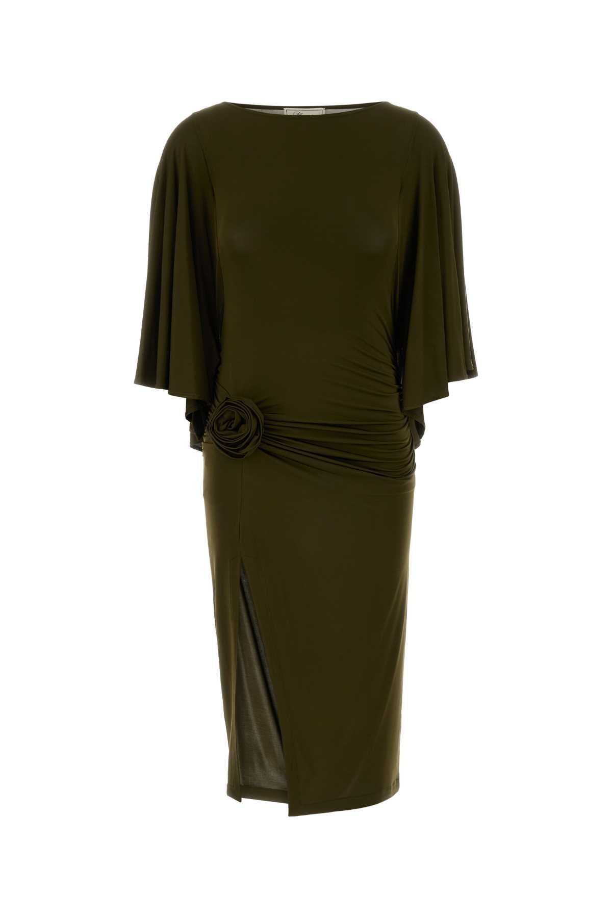 Blumarine Shiny Dress — Green