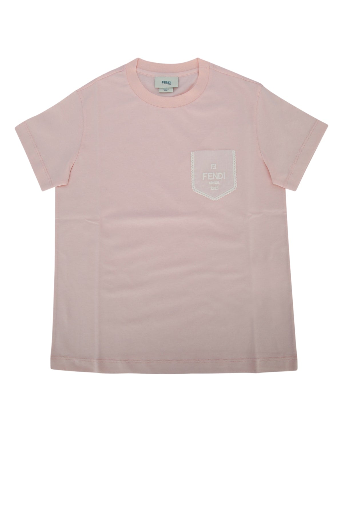 Fendi Kids Jersey T-Shirt — Pink