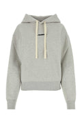 Jil Sander Logo-Embroidered Cotton Sweatshirt — Gray