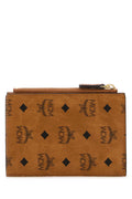 MCM Aren Visetos Wallet — Cognac
