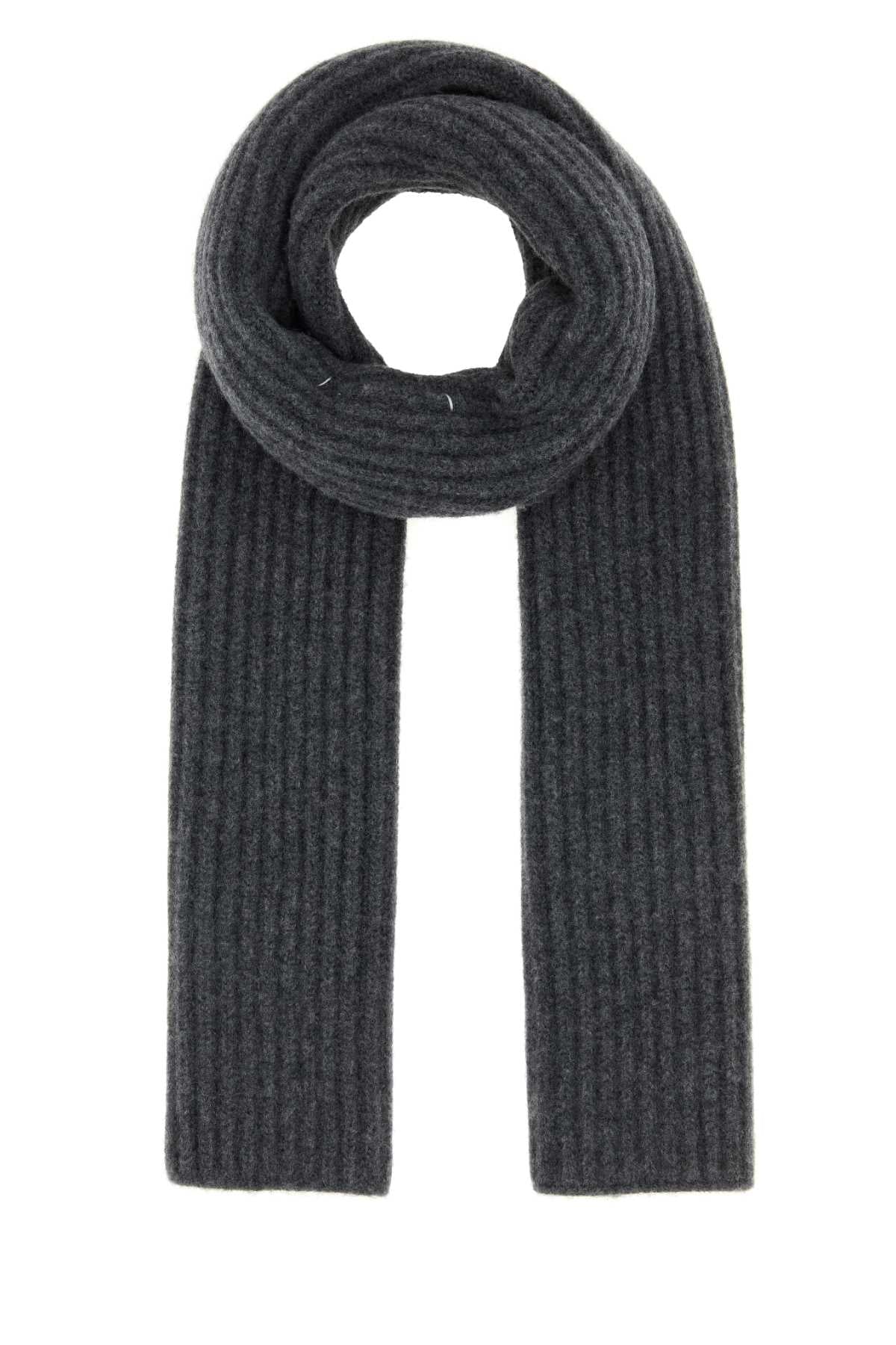 Maison Margiela Virgin Wool Scarf — Gray