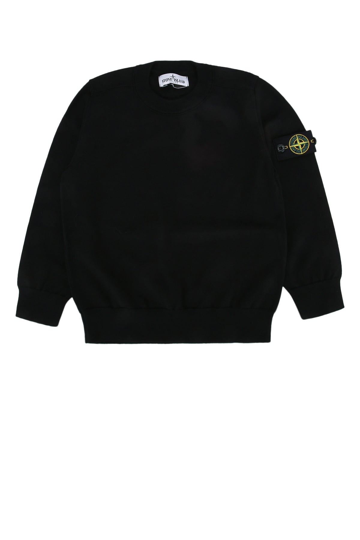 Stone Island Kids Neck Sweater — Black