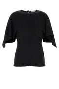 Stella McCartney Satin Blouse — Black