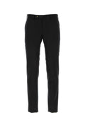 Pt Torino Stretch Wool Trousers — Black