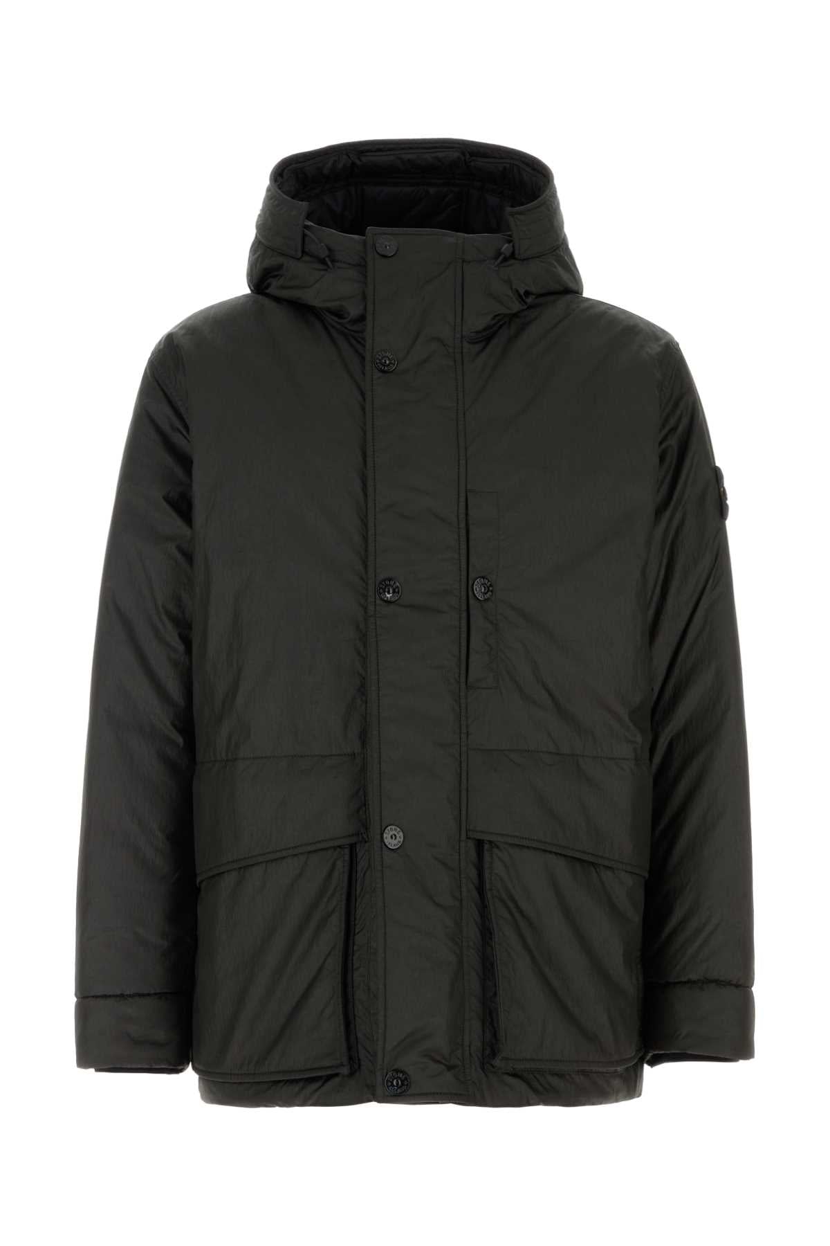 Stone Island Parka Down Jacket — Black