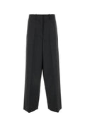 Givenchy Virgin Wool-Cotton Blend Trousers — Gray