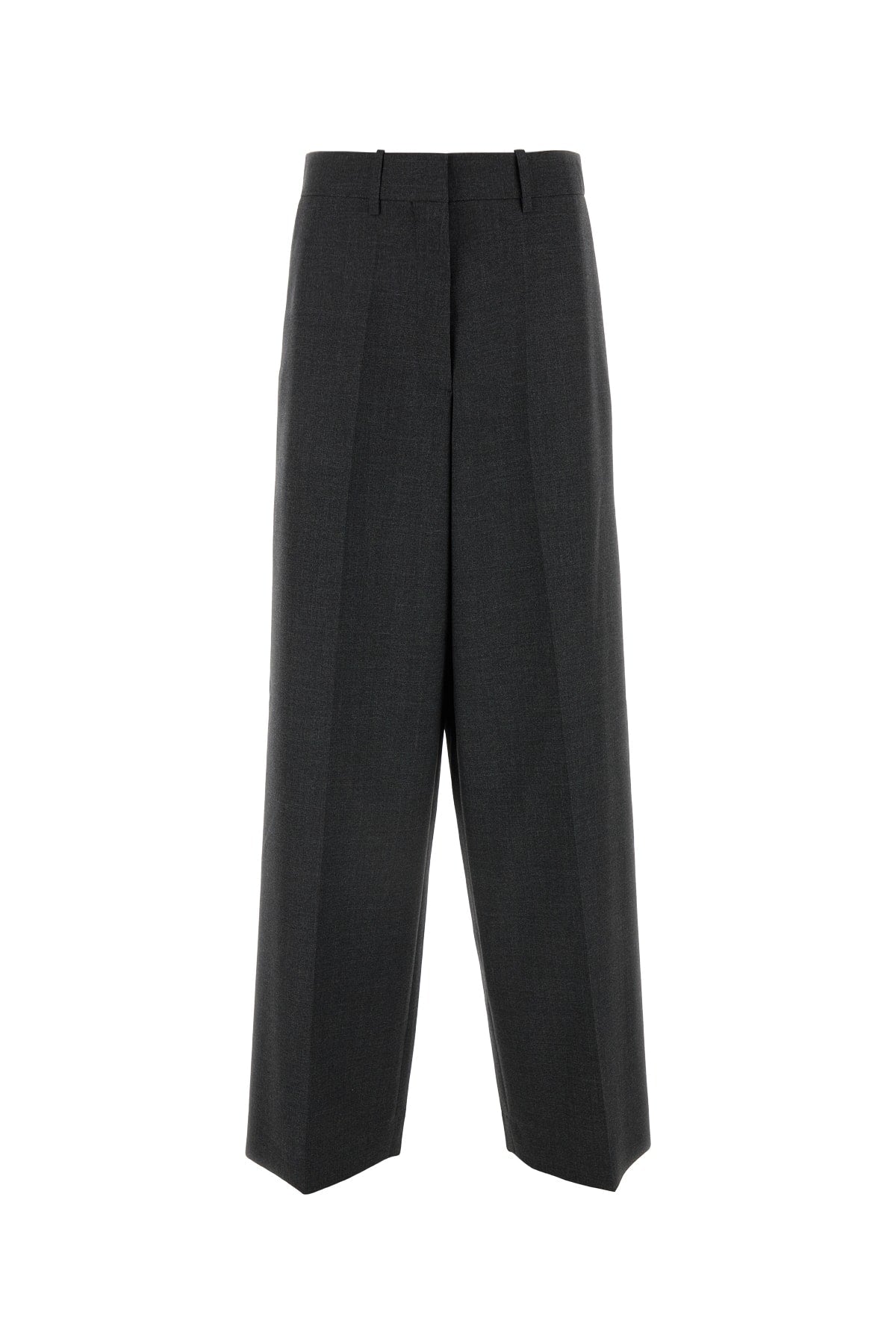 Givenchy Virgin Wool-Cotton Blend Trousers — Gray