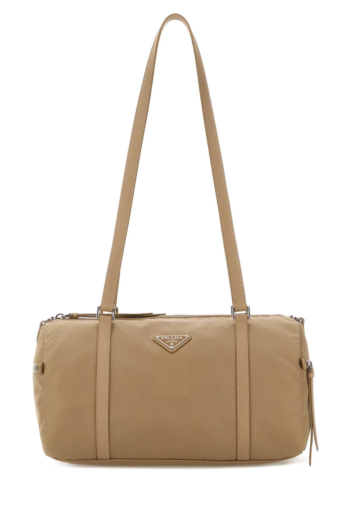 Prada Re-Nylon Shoulder Bag — Beige