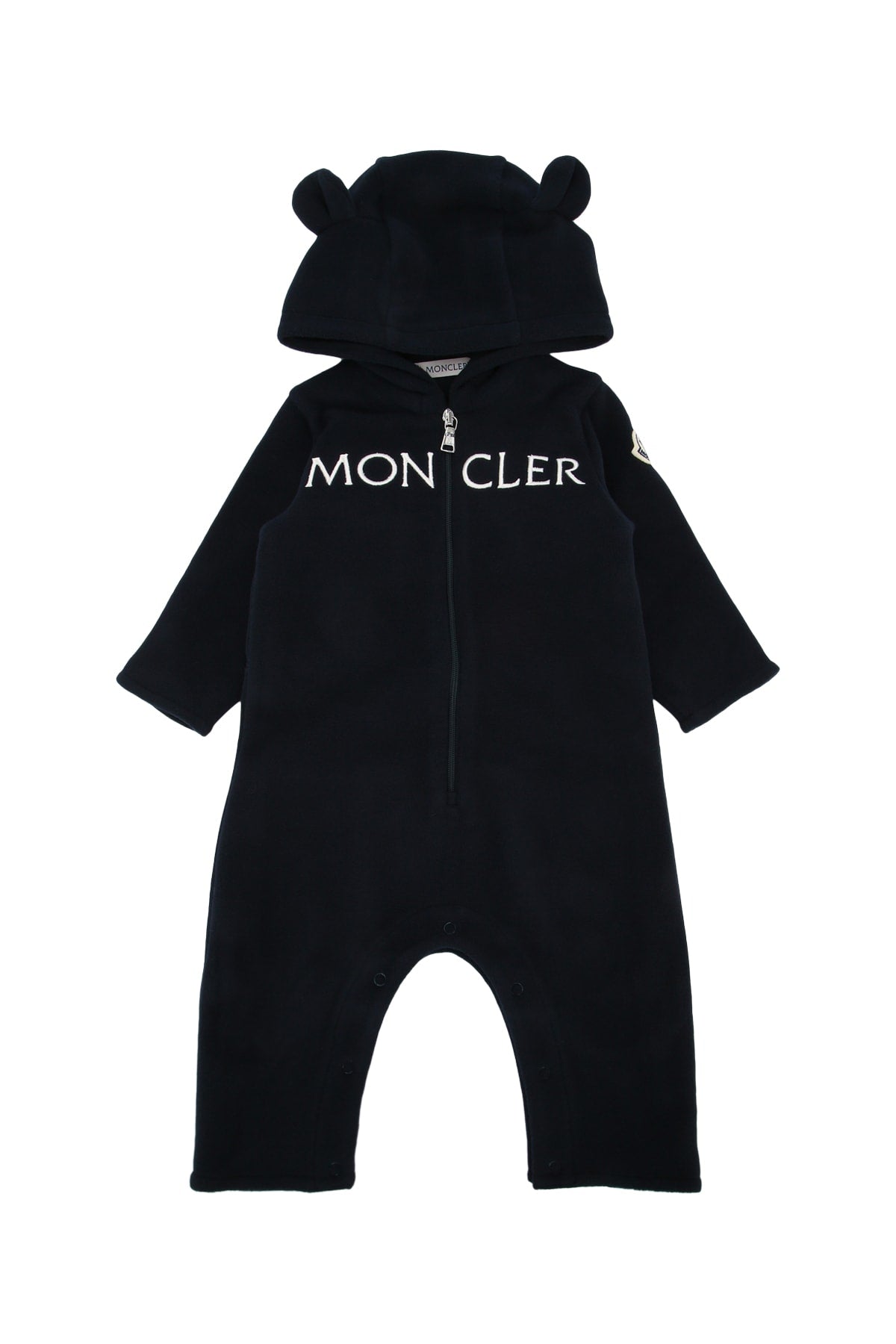 Moncler Jr Neck Bodysuit — Black