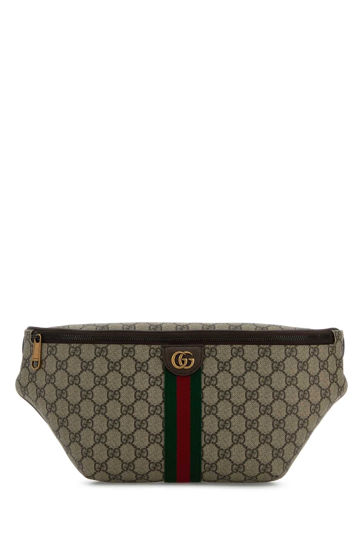 Gucci GG Monogram Canvas Belt Bag — Beige