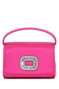 Roger Vivier Pilgrim Nano Top Handle Bag — Pink