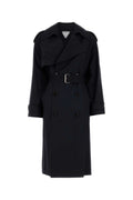 Bottega Veneta Wool Trench Coat — Black