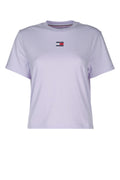 Tommy Hilfiger Jeans Logo-Embroidered Recycled Cotton T-shirt — Purple