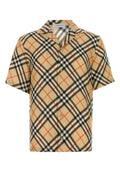 Burberry Printed Silk Shirt — Beige