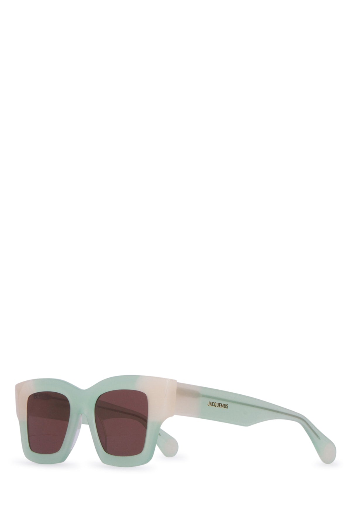 Jacquemus OCCHIALI Chunky Acetate Square Sunglasses — Green