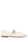 Roger Vivier Flowers Flat — Beige