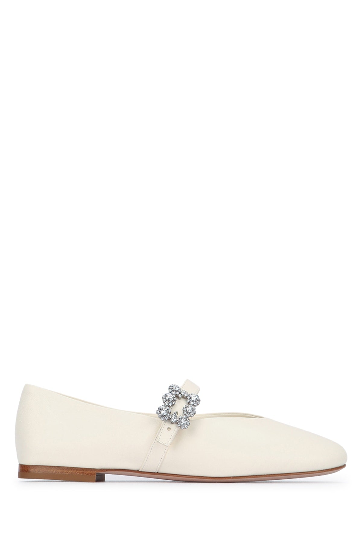 Roger Vivier Flowers Flat — Beige