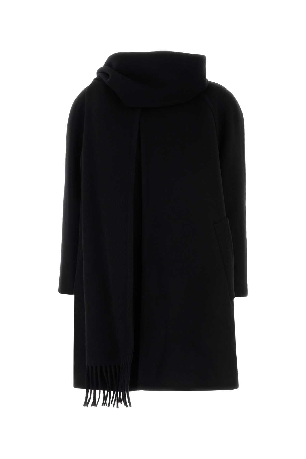 Balenciaga Midi Coat — Black
