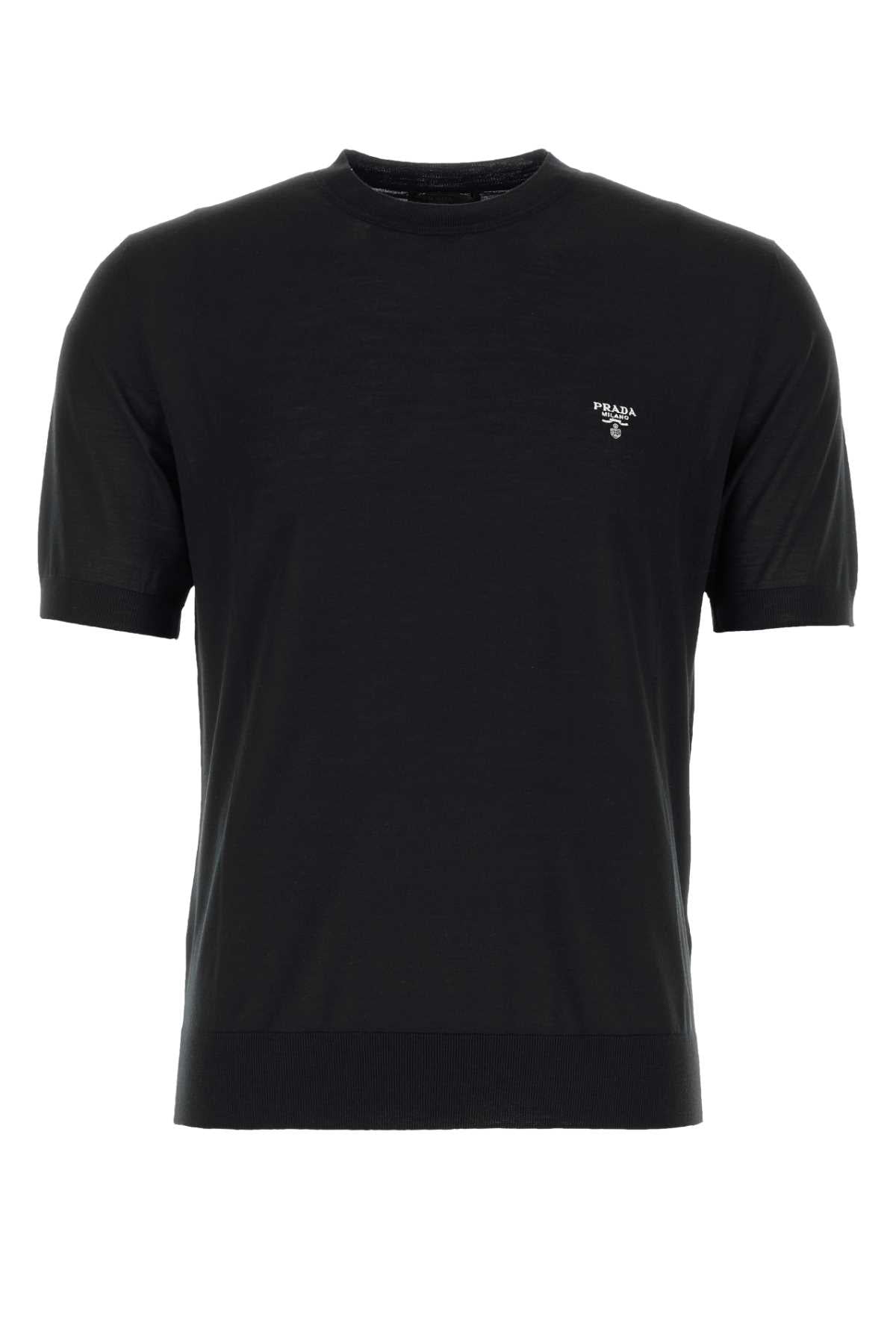 Prada Wool T-Shirt — Black