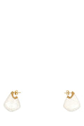 Bottega Veneta Finn Earring — White