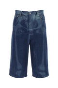 Off-White Denim Bermuda Shorts — Blue