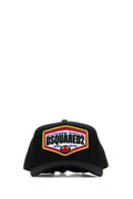 Dsquared2 DSQUARED2 Logo-Embroidered Cotton Baseball Cap — Black