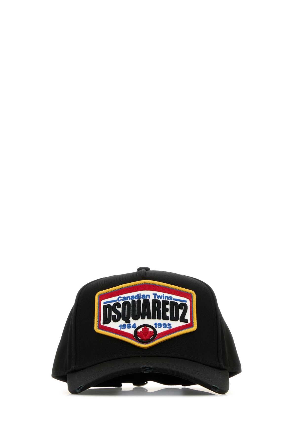 Dsquared2 DSQUARED2 Logo-Embroidered Cotton Baseball Cap — Black
