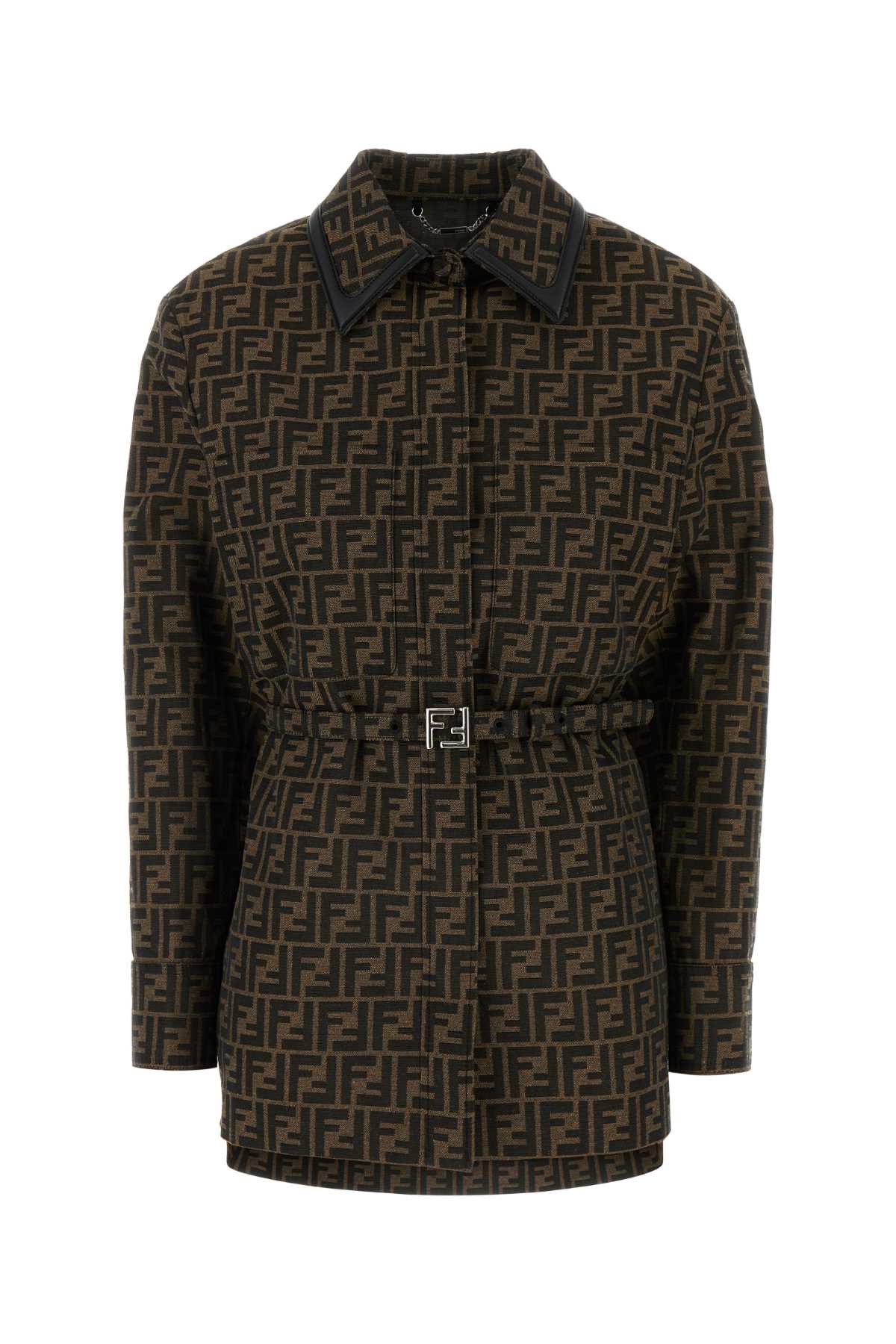 Fendi Canvas Jacket — Brown