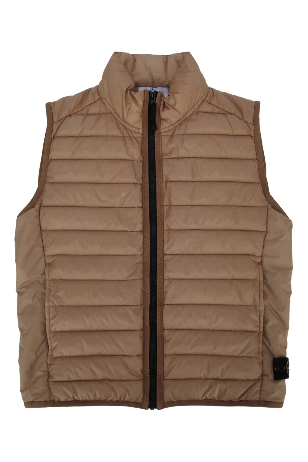 Stone Island Kids Quilted Puffer Vest — Beige